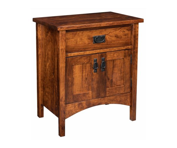 Arts & Crafts 1 Drawer Nightstand With Doors