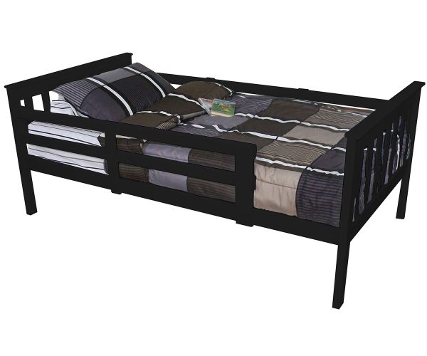Mission Bed With Safety Rails - Twin