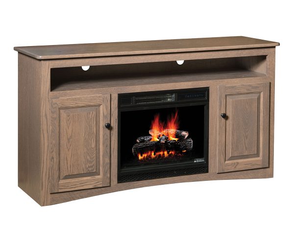 Economy TV Stand with Fireplace