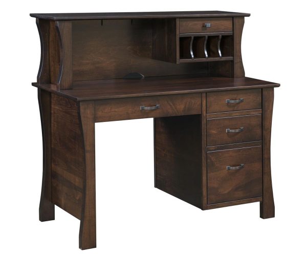 Kapernaum Single Pedestal Desk & Hutch
