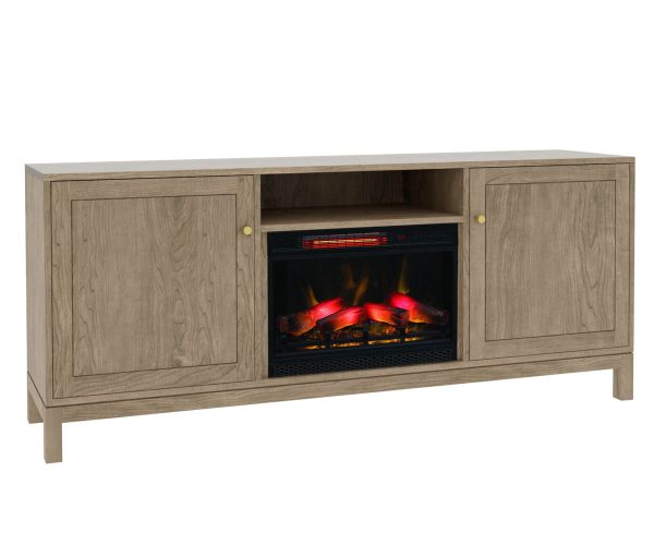 Manhattan Media Console with Fireplace