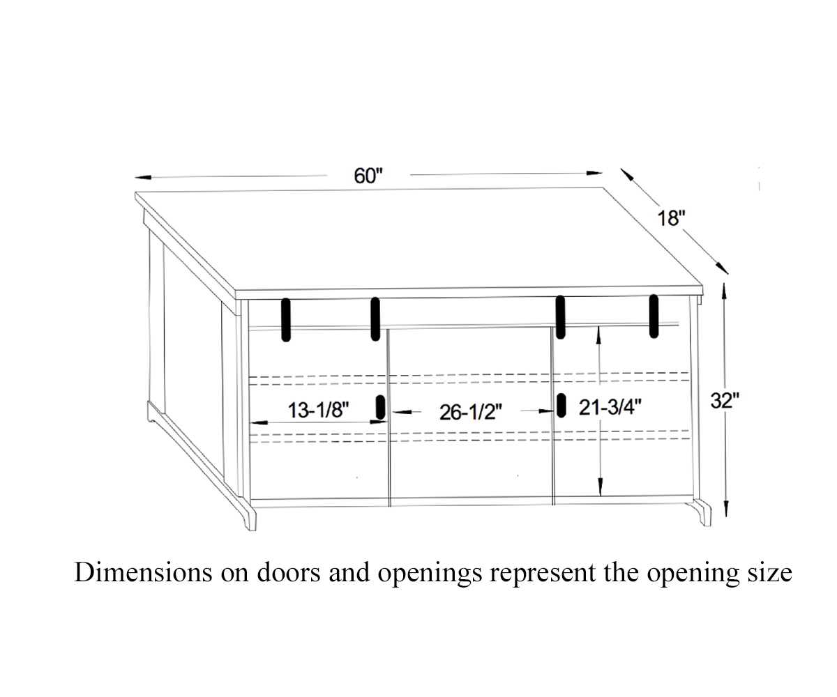 Ole Barn TV Stand With Feet - Image 4